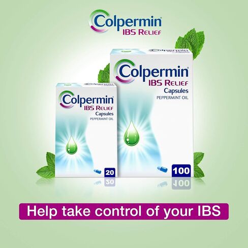 Colpermin Peppermint Oil Capsules 20 Capsules for Irritable Bowel Syndrome in Saudi Arabia
