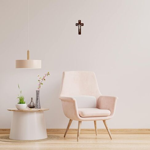 نيدزو صليب خشبي كاثوليكي، صليب باب معلق للمنزل، 4.25 انش × 2.25 انش in Kuwait