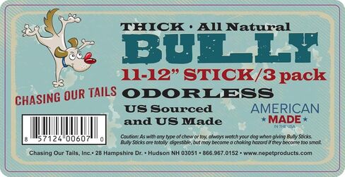 عصا الفتوة للحيوانات الأليفة من Chasing Our Tails 6070 سميكة عديمة الرائحة (3 عبوات)، من 27.94 سم إلى 30.48 سم in Kuwait