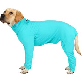 Onesie for Dogs After Surgery with Legs Dog Surgery Recovery Jumpsuit Anti Hair Shedding Suit Full Coverage Dog Pajamas (XXL, Lake Grey)