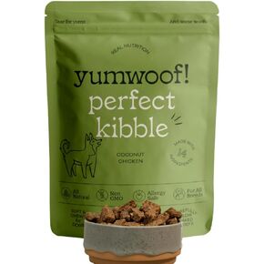 Yumwoof طعام مثالي للكلاب مجفف بالهواء وخالي من الكائنات المعدلة وراثيًا | يحسن الحساسية والهضم باستخدام زيت جوز الهند العضوي والجليسريدات الثلاثية متوسطة الحلقات ومضادات الأكسدة | نظام غذائي ناعم وجاف معتمد من قبل الطبيب البيطري | صنع في الولايات المتحدة in Kuwait