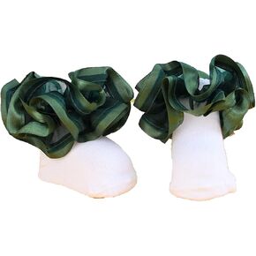 3D Three-dimensional Ruffled Lace Cotton Socks,Cute Double Big Lace Dress Princess Socks for Girls in Kuwait
