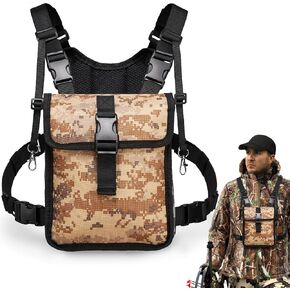 NEW VIEW Camo Binocular Harness Chest Pack for Bird Watching Hunting Hiking Shooting, Holds Rangefinder, Lightweigh Adjustable Bino Harness for Boys & Girls in Saudi Arabia
