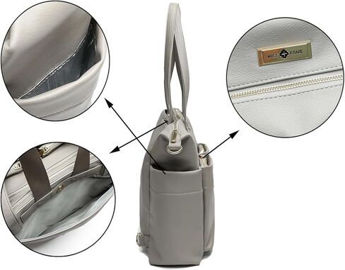 حقيبة حفاضات من ميس فونج، حقيبة ظهر جلدية للحفاضات، حقيبة ظهر كبيرة للحفاضات للفتيات والأولاد، محفظة مع 11 منظم لحقيبة الحفاضات، ووسادة تغيير الحفاضات، وأشرطة عربة الأطفال in Kuwait