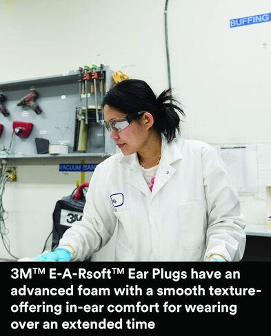 3M Ear Plugs, 200 Pairs/Box, E-A-Rsoft SuperFit 312-1256, Uncorded, Disposable, Foam, NRR 33, Drilling, Grinding, Machining, Sawing, Sanding, Welding, 1 Pair/Poly Bag,Yellow in Saudi Arabia