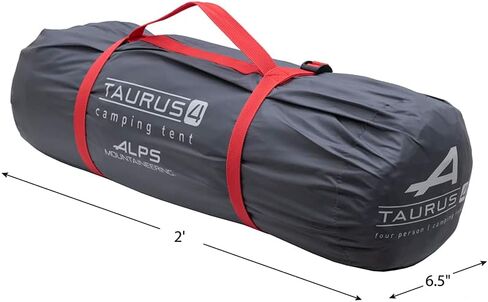 ALPS Mountaineering Taurus 4-Person Tent - Gray/Red in Saudi Arabia