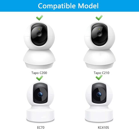 حامل حائط OYOCAM متوافق مع TP-Link Tapo C210/ C200 وKasa Indoor Pan EC70/ KC410S، عبوتان دعامة زوايا قابلة للتعديل دوران 180 درجة، سهلة التركيب، حامل/حامل كاميرا الأمان in Saudi Arabia
