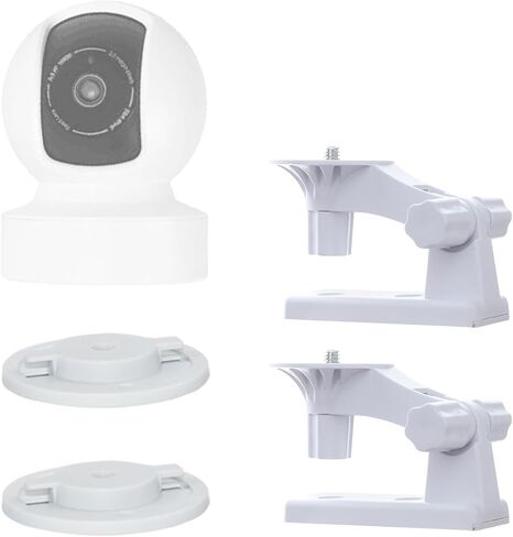 حامل حائط OYOCAM متوافق مع TP-Link Tapo C210/ C200 وKasa Indoor Pan EC70/ KC410S، عبوتان دعامة زوايا قابلة للتعديل دوران 180 درجة، سهلة التركيب، حامل/حامل كاميرا الأمان in Saudi Arabia