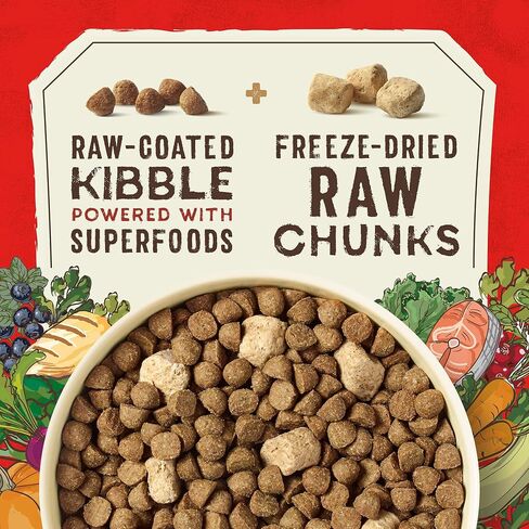 Stella & Chewy's SuperBlends مزيج خام من الحبوب الصحية للجراء بدون قفص الدجاج والسلمون البري وصفة مع الأطعمة الفائقة، 3.25 رطل. حقيبة in Saudi Arabia