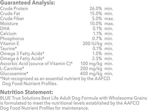 Blue Buffalo True Solutions Best Life Natural Medium Breed Adult Dry Dog Food, Chicken 11-lb in Saudi Arabia