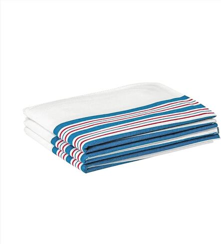 بطانية أطفال مخططة من ميدلاين، تصميم كلاسيكي، 100% قطن، ناعمة، محبوبة، قماط، 91.44 سم × 91.44 سم، عدد 3 in Kuwait