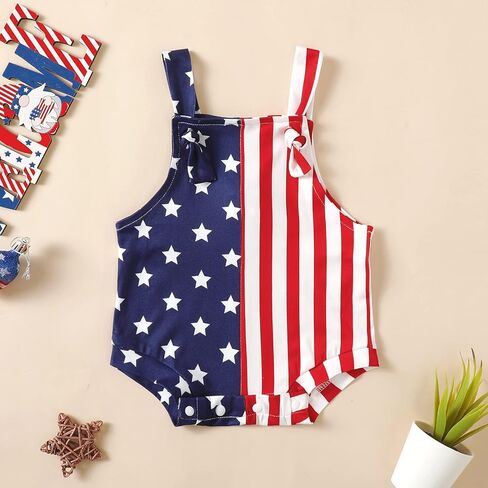 Cute Baby Girl Clothes Baby Girl Summer Sleeveless Romper Star Applique Embroidery Square Neck Bubble Jumpsuit in Saudi Arabia