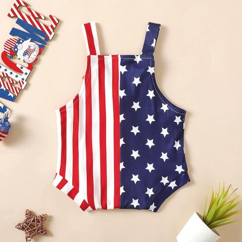 Cute Baby Girl Clothes Baby Girl Summer Sleeveless Romper Star Applique Embroidery Square Neck Bubble Jumpsuit in Saudi Arabia