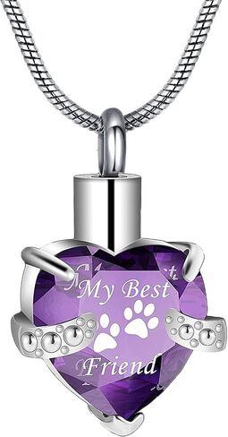 Cremation Jewelry for Ashes for Dog Cat Waterproof Pet Memorial Urn Pendant Necklace for Ashes in Kuwait