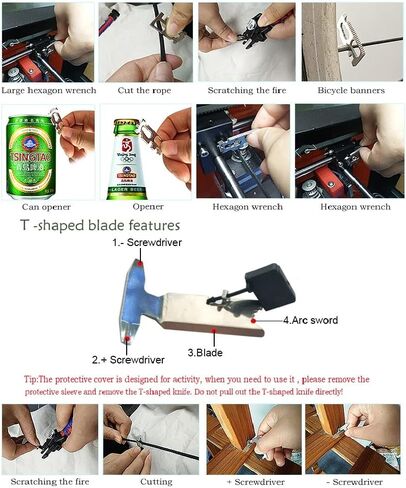 Galaxy 21 in 1 Survival Bracelet, Paracord Emergency Outdoor Sports Wristband Kit Waterproof Compass, LED Light, Thermometer, Rescue Whistle, Fire Starter. 21 Tools 5 Sets Black in Saudi Arabia