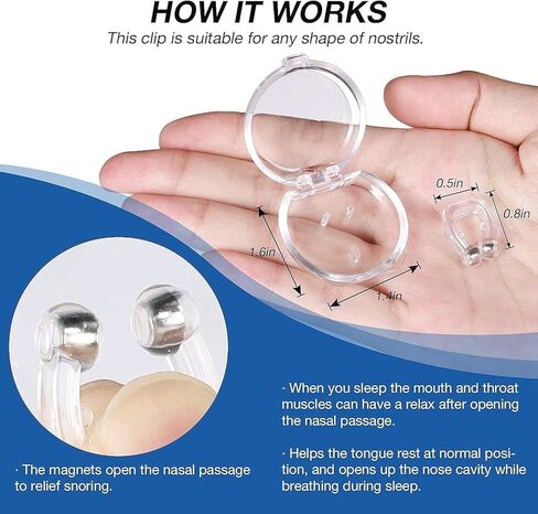 محلول الدكتور ناسوس للشخير - إيقاف الشخير، أجهزة مكافحة الشخير، شرائط الأنف، توفر حل فعال للشخير، أفضل أنف مريح لوقف الشخير، (4 قطع) in Kuwait