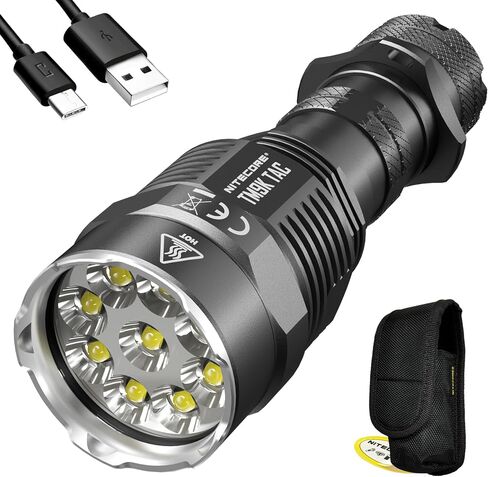 Nitecore TM9K TAC Tactical Flashlight, 9800 Lumen USB-C Rechargeable High Lumen Super Bright in Saudi Arabia