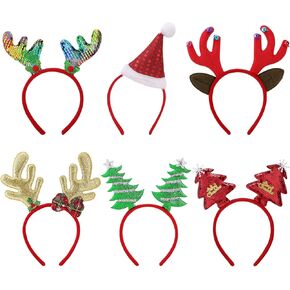 MoKo Christmas Headbands for Women, Cute Headband Accessories with Different Designs for Kids Adults, Costume Party in Kuwait