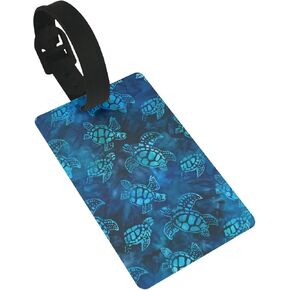 Phish Red Donut Circles On Blue Luggage Tag Travel Suitcase Labels Name ID Tags Business Card Holder Baggage Label for Women Men in Kuwait
