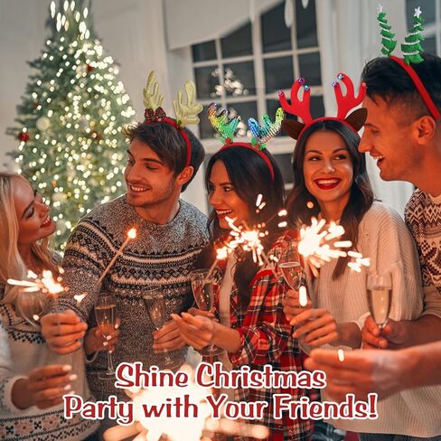 MoKo Christmas Headbands for Women, Cute Headband Accessories with Different Designs for Kids Adults, Costume Party in Kuwait