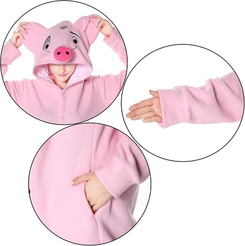 WOTOGOLD Animal Cosplay Costume Pig Unisex Adult Pajamas in Saudi Arabia