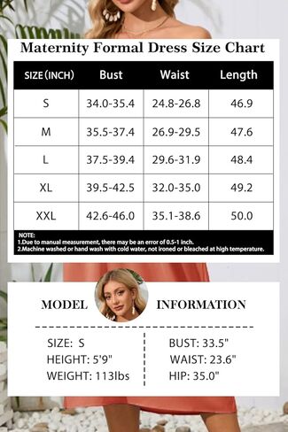 فستان حمل من LAISHEN لالتقاط الصور بأكمام قصيرة ورقبة على شكل حرف V وكشكشة كاجوال لحفلات استقبال المولود الجديد وحفلات الزفاف وملابس الحمل in Kuwait