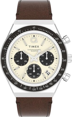 Q Timex Men's 40mm Watch – Black Dial Silver-Tone Case Black Bracelet in Saudi Arabia