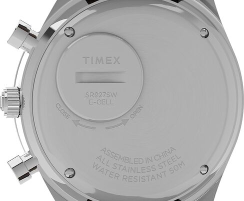 Q Timex Men's 40mm Watch – Black Dial Silver-Tone Case Black Bracelet in Saudi Arabia