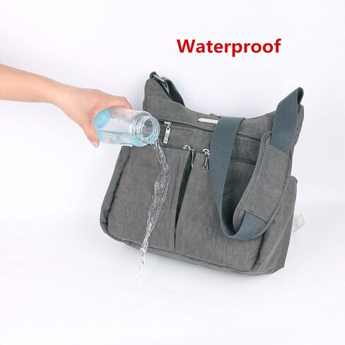 MHCNLL Anti Theft Crossbody Purse RFID Women Nylon Waterproof Lightweight Shoulder Bag in Saudi Arabia