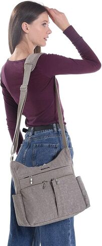 MHCNLL Anti Theft Crossbody Purse RFID Women Nylon Waterproof Lightweight Shoulder Bag in Saudi Arabia