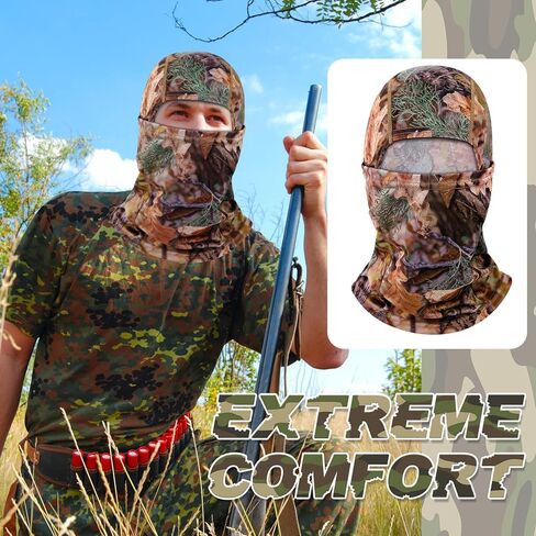 3 قطع من أقنعة الوجه بالاكلافا قناع الصيد أقنعة مموهة للرجال والنساء والكبار للصيد والألعاب العسكرية والمشي لمسافات طويلة والأنشطة الخارجية in Kuwait