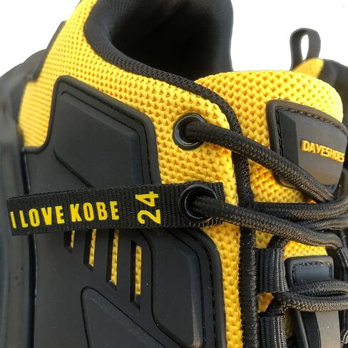 DAVESHOES Mamba 24 Mens Wide Walking Shoes Height Increasing Luxury Mech Sneakers with Latex Insoles Mens Platform Shoes Hiptop Black Running Sport Shoes Male in Saudi Arabia