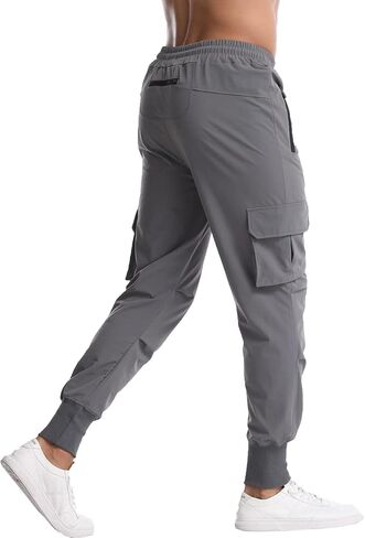Muscle Killer Mens Running Jogger Pants Workout Athletic Sweatpants Lightweight Quick Dry Tapered Hiking Pants Sports Pants in Kuwait