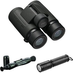Nikon PROSTAFF P3 10x30 Waterproof Binocular for Adults | Small & Compact Travel Binoculars for Bird Watching | Lens Pen Cleaning System, & Flashlight Bundle Set in Kuwait
