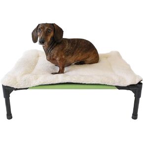 Midlee Fleece Dog Bed Topper for Dog Cot Beds (Large)