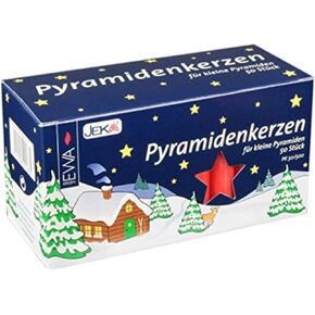 Jeka Puppenkerzen 10mm Small Candles, Box of 20, Red in Kuwait