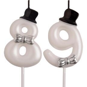 AOOLADA 89th 98th Birthday Candles, Gold 98 89 Year Old Cake Topper Number Birthday Candles, Birthday Party Decorations Gifts for Women Men