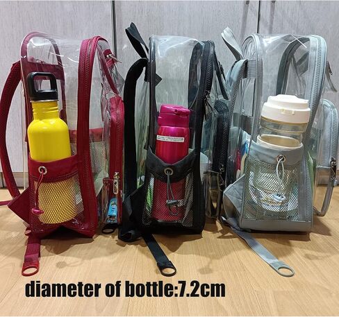 Heavy Duty Clear Backpack Heavy Duty Clear Bookbags School Stadium Approved TPU Transparent Bag for Work Security Sports XL in Kuwait