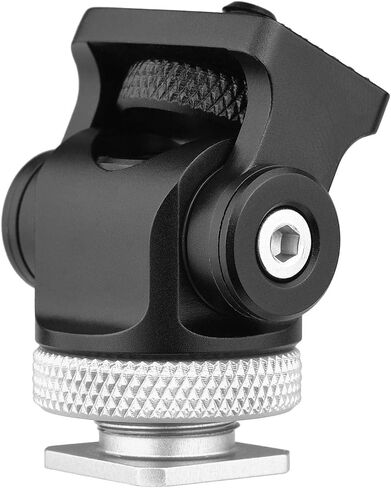 HUNYA 360° Rotatable Camera Monitor Cold Shoe Mount Adapter Head with 1/4-inch Interface Allen Wrench for Monitor LED Light Microphone Expansion Mounting in Saudi Arabia