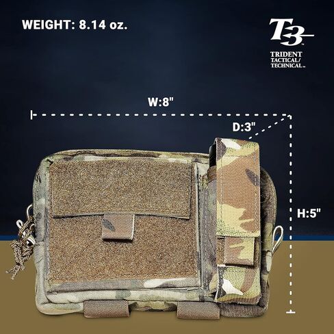 حقيبة T3 Super Admin، حقيبة تكتيكية متوافقة مع MOLLE لتخزين معدات الإدارة، حقيبة خارجية شديدة التحمل للمشي لمسافات طويلة والترفيه، متعددة الكاميرات in Kuwait