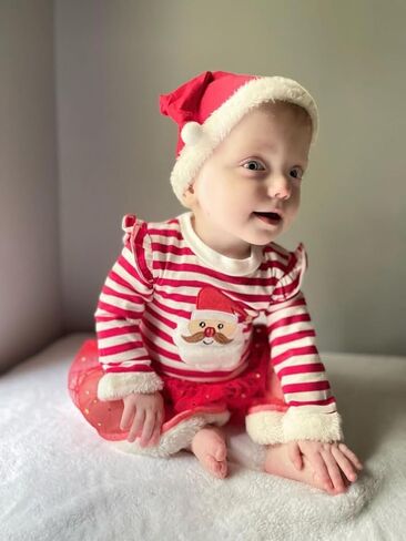 VINUOKER ملابس عيد الميلاد الأولى للفتيات حديثي الولادة من VINUOKER، فستان Xmax للفتيات الرضع، ملابس عيد الميلاد للفتيات الصغيرات ملابس سانتا للأطفال in Kuwait