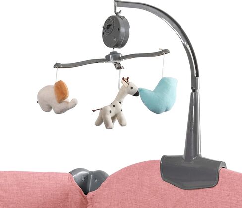 سرير أطفال 5 في 1، أسرة بجانب السرير، حزمة واللعب مع سرير وطاولة تغيير الحفاضات، روضة أطفال محمولة للسفر مع ألعاب وصندوق موسيقى، مرتبة للبنات والرضع حديثي الولادة (وردي) in Kuwait