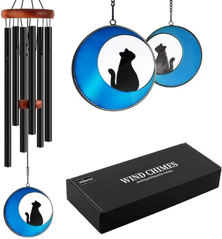 Mibetsi Cat Memorial Gift Wind Chime, a Sympathy Gift for Those who Have Lost Their Cats to Remember and Commemorate Their Cats, a pet Memorial Gift for cat Lovers, 36 inches in Saudi Arabia