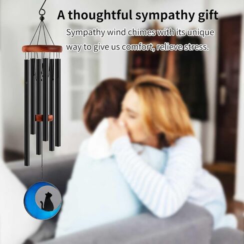 Mibetsi Cat Memorial Gift Wind Chime, a Sympathy Gift for Those who Have Lost Their Cats to Remember and Commemorate Their Cats, a pet Memorial Gift for cat Lovers, 36 inches in Saudi Arabia