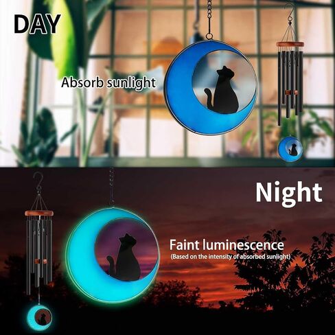 Mibetsi Cat Memorial Gift Wind Chime, a Sympathy Gift for Those who Have Lost Their Cats to Remember and Commemorate Their Cats, a pet Memorial Gift for cat Lovers, 36 inches in Saudi Arabia