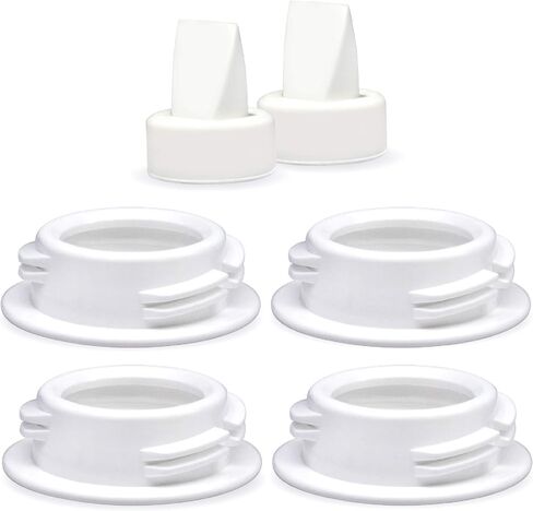 Maymom Baby Bottle Thread Changer or Converter; Compatible with Spectra S1 S2 Pumps Wide Mouth Flanges to use Medela, Ameda, Lifefactory, Dr. Brown Narrow Neck Bottles in Saudi Arabia