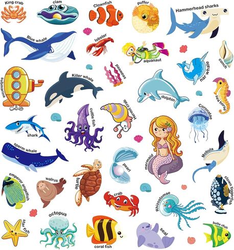32Pcs Dinosaurs Window Stickers Window Clings Washable Reusable for Classroom Home Birthday Animals Party Supplies Decorations in Kuwait