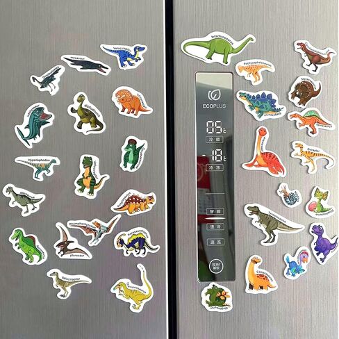 32Pcs Dinosaurs Window Stickers Window Clings Washable Reusable for Classroom Home Birthday Animals Party Supplies Decorations in Kuwait