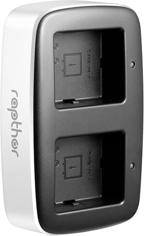 محطة شحن مزدوجة Rapthor، متوافقة مع Arlo Pro/Pro 2 / Arlo Go Security Camera شاحن بطارية قابل لإعادة الشحن مع كابل USB من النوع C in Kuwait