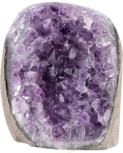 Rockcloud Natural Purple Amethyst Quartz Crystal Cluster Geode Druzy Home Decoration Self Stand Desk Ornament Gemstone Specimen, 0.66-0.88 lb in Saudi Arabia